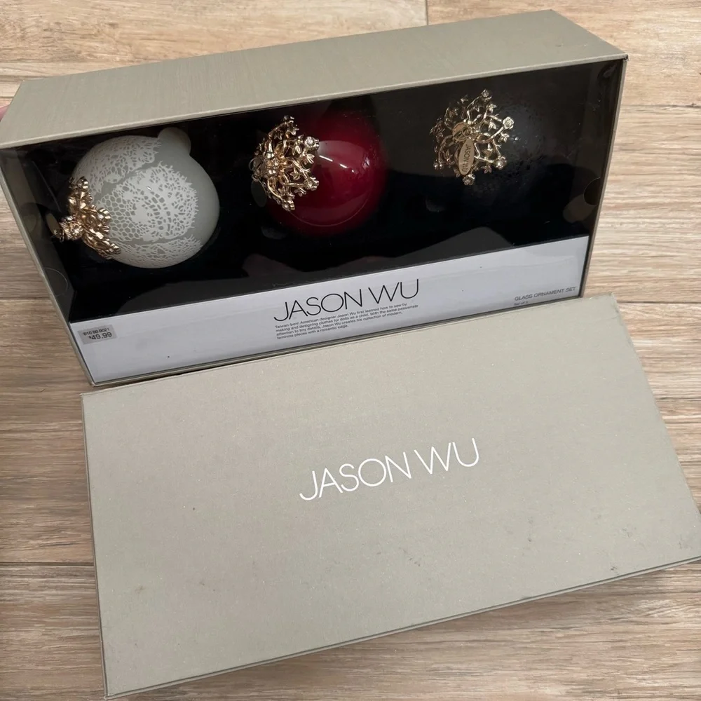 NIB Jason Wu Christmas Ornament Trio